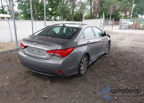 2014 Hyundai Sonata Limited z USA, uszkodzony, nr VIN 5NPEC4AC5EH874464